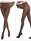 Χαμηλού Κόστους γυναικείο καλσόν-Γυναικεία Καλσόν  Καλσόν Αντίστροφη καρότσα Ρύθμιση ποδιών Υψηλή Ελαστικότητα Σέξι C Δερματί Μαύρο Ένα Μέγεθος