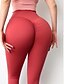 cheap Yoga Leggings-Women&#039;s Leggings Butt Lift 4 Way Stretch Scrunch Butt Bootcut Basic Yoga Fitness Pilates Tights Coral Red Gray purple Pink purple Winter Spandex Sports Activewear Stretchy