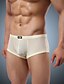 preiswerte Boxershorts für Herren-Herren Einfarbig Eis-Seide 1 PC Gelb M