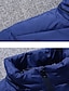 cheap Men&#039;s Downs &amp; Parkas-Men&#039;s Winter Coat Winter Jacket Down Jacket Cardigan Zipper Pocket Detachable Hood Office &amp; Career Date Casual Daily Windproof Warm Outdoor Winter Astronaut Black Red Blue Puffer Jacket