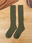 cheap Men&#039;s Socks-Men&#039;s 2 Pairs Wool Socks Stockings Black Brown Color Solid / Plain Color Daily Wear Vacation Weekend Warm Fall &amp; Winter Warm Ups