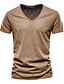 cheap Men&#039;s Casual T-shirts-Men&#039;s Tee T shirt Tee Shirt Graphic Patterned Solid Colored V Neck Daily Short Sleeve Slim Tops Basic Streetwear White Black Light gray / Summer / Spring / Summer