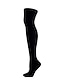 cheap Women&#039;s Tights-Women&#039;s Stockings Thigh-High Crimping Socks Tights Thermal Warm Leg Shaping High Elasticity Jacquard Knee high Socks Light Blue Black Wine One-Size