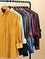 cheap Flannel Shirts-Men&#039;s Flannel Shirt Corduroy Shirt Shirt Graphic Prints Collar Turndown Black Blue Yellow Wine Navy Blue Work Casual Long Sleeve Button-Down Clothing Apparel Cotton Business Simple
