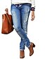 cheap Women&#039;s Jeans-Women&#039;s Jeans Denim Solid Colored Blue Casual Low Rise Full Length Casual Daily