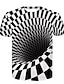 Χαμηλού Κόστους Γεωμετρικός-Ανδρικά Πουκάμισο Μπλουζάκι Γραφική Γεωμετρικό 3D Στρογγυλή Λαιμόκοψη Α B C D Λευκό Αιτιώδης συνάφεια Κοντομάνικο Στάμπα Ρούχα