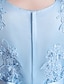 baratos Vestidos de Festa-vestido de menininha com lantejoulas flor azul marinho na altura do joelho sem mangas princesa doce vestidos dia das crianças verão regular ajuste 3-12 anos