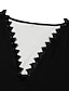 abordables Blusas y camisas de mujer-Mujer Talla Grande Blusa Gradiente de Color Diario Vacaciones En blanco y negro Azul Piscina Verde Trébol Retazos Manga 3/4 Casual Escote en Pico Ajuste regular Primavera Otoño