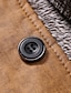 abordables Chaqueta de cuero sintético-Hombre Chaquetas de Cuero Peacoat Chaqueta de cuero vintage Chaqueta de ante marrón Motocicleta Ropa Cotidiana Mantiene abrigado Otoño Invierno Color sólido Moderno Largo Piel Sintética Cuero