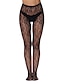 abordables collants femme-Femme Collants Bas Bas en maille Collants Lifting des fesses Mise en forme des jambes Haute élasticité Maille Jacquard Troué Sexy Noir Taille unique