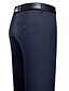 abordables Chino-Homme pantalon de costume Pantalon Poche Jambe droite Plein Confort Bureau Entreprise Vêtement de rue Casual Noir bleu marine Micro-élastique