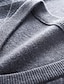tanie sweter męski sweter-Męskie Sweter Kamizelka swetrowa Pulower Prążkowany Robić na drutach Dzianiny Kolorowy blok W serek Współczesny współczesny Wypoczynek Praca Dzienne zużycie Odzież Bez rękawów Zima Wiosna i jesień