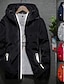 preiswerte Herrenjacken &amp; Herrenmäntel-Herren Leichte Jacke Outdoorjacke Sommerjacke Kapuzenjacke Outdoor Freizeit Sport Reflektierend Anti - UV - Beschichtung Mit Kapuze Sommer Frühling Einfarbig Klassisch Marineblau Schwarz Weiß Rote