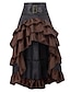 cheap Plain Skirts-Women&#039;s Skirt  Gothic Long Skirt Maxi Black Red Brown Skirts Ruffle Asymmetric Hem Retro Vintage Gothic  Carnival Party  Fall  Winter S M L