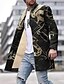 cheap Men&#039;s Print Lightweight Coats-Men&#039;s Coat With Pockets Daily Wear Vacation Going out Single Breasted Turndown Streetwear Sport Casual Jacket Outerwear Graphic Gradient Ramp Front Pocket Print Black Green Rainbow