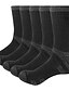 cheap Men&#039;s Socks-Men&#039;s 5 Pairs Socks Compression Socks Crew Socks Black Multi color Color Cotton Color Block Letter Casual Daily Sports Medium Spring, Fall, Winter, Summer Fashion Comfort