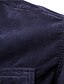 abordables chemises décontractées pour hommes-Homme Chemise boutonnée Chemise en Velours Côtelé Plein Col rabattu Jaune Rouge bleu marine Bleu Marron Casual du quotidien manche longue Bouton bas Vêtement Tenue Coton Mode Vêtement de rue Classique