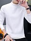 abordables T-shirts décontractés pour hommes-Homme T shirt Tee Plein Col Roulé Extérieur Casual manche longue Chaud Vêtement Tenue Mode simple Classique