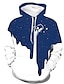 billiga Tröjor för herr-Herr Huvtröja Tröja med tröja Lätt huvtröja Svart Gul Armégrön Rubinrött Blå Huva Grafisk Färgblock Mjölkkopp med stjärnhimmel Dagligen 3D-tryck Ledigt Kläder Pull Tröjor