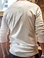 abordables T-shirts décontractés pour hommes-Homme Chemise Henley Shirt Plein Henley Des sports Vacances manche longue Bouton bas Vêtement Tenue basique Casual Confortable