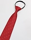 cheap Men&#039;s Accessories-Men&#039;s Basic Ties Solid Color Black Dark Red Red 2024