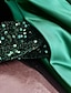 Χαμηλού Κόστους Βραδινά Φορέματα-φόρεμα μπάλα βραδινό μαύρο φόρεμα λάμψη&amp;amp; γυαλιστερό φόρεμα γάμου γενεθλίων μάκρος πάτωμα μακρυμάνικο v λαιμόκοψη τσέπη σατέν με τσέπη παγιέτες 2024