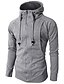 cheap Basic Hoodie Sweatshirts-Men&#039;s Hoodie Basic Solid Colored Black Wine Army Green Light gray Dark Gray Hooded Daily Long Sleeve Clothing Clothes Regular Fit Cotton