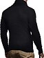 cheap Men&#039;s Cardigan Sweater-Men&#039;s Sweater Cardigan Sweater Sweater Jacket Ribbed Knit Cropped Knitted Turtleneck Warm Ups Modern Contemporary Daily Wear Going out Clothing Apparel Fall &amp; Winter Black Dark Gray M L XL