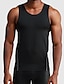 ieftine Tricouri de Sală-Bărbați Vest Top Cămașă musculară Cămăși care absorb umezeala Tee Top Simplu Crewneck Sporturi &amp; Exterior Îmbrăcăminte Atletică Fără manșon Îmbrăcăminte Modă Șic Stradă A face exerciții fizice