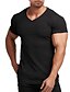 abordables T-shirts décontractés pour hommes-t-shirt musculaire pour hommes t-shirt de musculation stretch à manches courtes et col en v