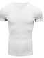 ieftine Tricouri casual pentru bărbați-Bărbați Tricou Cămașă musculară Tricou din tricot cu nervuri Simplu În V În aer liber sportiv Mânecă scurtă Îmbrăcăminte Modă Șic Stradă Misto Casul Zilnic