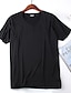 abordables Camisetas casuales de hombre-Hombre Camiseta Color sólido/liso Escote en Pico Casual Diario Manga Corta Ropa Sin Costura Básico Casual Suave