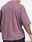 abordables T-shirts décontractés pour hommes-Homme T shirt Tee Chemise surdimensionnée Plein Ras du cou Extérieur sport Manches courtes Vêtement Tenue Mode Vêtement de rue Frais Casual Quotidien