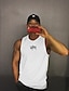cheap Tank Tops-Male Tank Top Vest Top Undershirt Quotes &amp; Sayings Hot Stamping Daily Wear Activewear Sleeveless Print Clothing Apparel Gymnatics