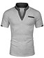 abordables T-shirts décontractés pour hommes-polo casual homme avec poches polo regular manches courtes col contrastant homme