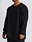 abordables T-shirts décontractés pour hommes-Homme Chemise surdimensionnée Plein Ras du cou Extérieur sport manche longue Vêtement Tenue Mode Vêtement de rue Frais Casual Quotidien