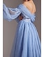Χαμηλού Κόστους Φορέματα Χορού Αποφοίτησης-φορέματα χορού σε γραμμή κορσέδες επίσημο νυφικό φόρεμα μακρυμάνικο τούλι από τον ώμο με γκλίτερ σκίσιμο 2024