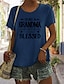 olcso Női pólók-nagymama lévén pamutkeverék pólók