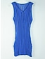 Χαμηλού Κόστους απλά φορέματα-Γυναικεία Καθημερινό φόρεμα Φόρεμα σε ευθεία γραμμή Φόρεμα για τον ήλιο Μίνι φόρεμα Μαύρο και Άσπρο Μαύρο Λευκό Αμάνικο Μονόχρωμες Κοφτό Καλοκαίρι Άνοιξη Λαιμόκοψη V Μοντέρνα 2023 Τ M L XL