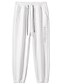 cheap Sweatpants-Men&#039;s Waffle Sweatpants Trousers Jogger Pants Drawstring Elastic Waist Elastic Cuff Letter Warm Outdoor Going out Fashion Streetwear Black White Micro-elastic
