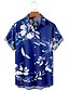 abordables Chemises imprimées pour hommes-chemise hawaïenne d&#039;été pour hommes imprimés graphiques floraux rabattables pour l&#039;extérieur rue manches courtes imprimé boutonné vêtements vêtements tropical créateur de mode hawaïen