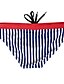 abordables Sous-vêtements pour hommes-Homme 1 paquet Slips de natation Maillots de Bain Cordon Imprimer Respirable Doux marinière Taille médiale Noir Rouge