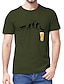 billiga Mäns grafiska t -shirt-evolution roliga ölskjortor herr 100 % bomull t-shirt mänskligt tryck herr unisex t-shirt ledig stil klassisk cool modedesigner nyhet festival
