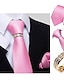 cheap Men&#039;s Accessories-Men&#039;s Fashion Ties Solid Color Silver Black Pink 2024