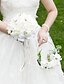 economico Fiori per matrimonio-Fiori da polso da sposa Bouquet Matrimonio / Ricevimento di matrimonio Fiori artificiali Matrimonio