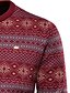 cheap Men&#039;s Pullover Sweater-Men&#039;s Sweater Pullover Ribbed Knit Cropped Knitted Stripe Crewneck Fashion Streetwear Outdoor Going out Clothing Apparel Fall &amp; Winter Red M L XL