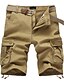 cheap Cargo Shorts-Men&#039;s Cargo Shorts Shorts Baggy Shorts Multi Pocket Straight Leg Solid Colored Comfort Wearable Work Daily Streetwear Casual Black Yellow Micro-elastic