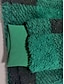 abordables Sudaderas de mujer-Mujer Chaqueta de lana Básico Bolsillo Cerrar Negro Verde Claro Rojo Plaid Calle Sudadera Manga Larga Vellón / Largo