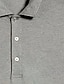 abordables polo classique-Homme POLO T Shirt golf Plein Col rabattu Bleu vert Blanche Vin Rouge Bleu Extérieur du quotidien Manche Courte Bouton bas Vêtement Tenue Coton Casual Confortable Poche