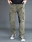 cheap Cargo Pants-Men&#039;s Cargo Pants Trousers Baggy Multi Pocket Straight Leg Camouflage Comfort Wearable Casual Daily Streetwear 100% Cotton Stylish Classic Style ArmyGreen Black